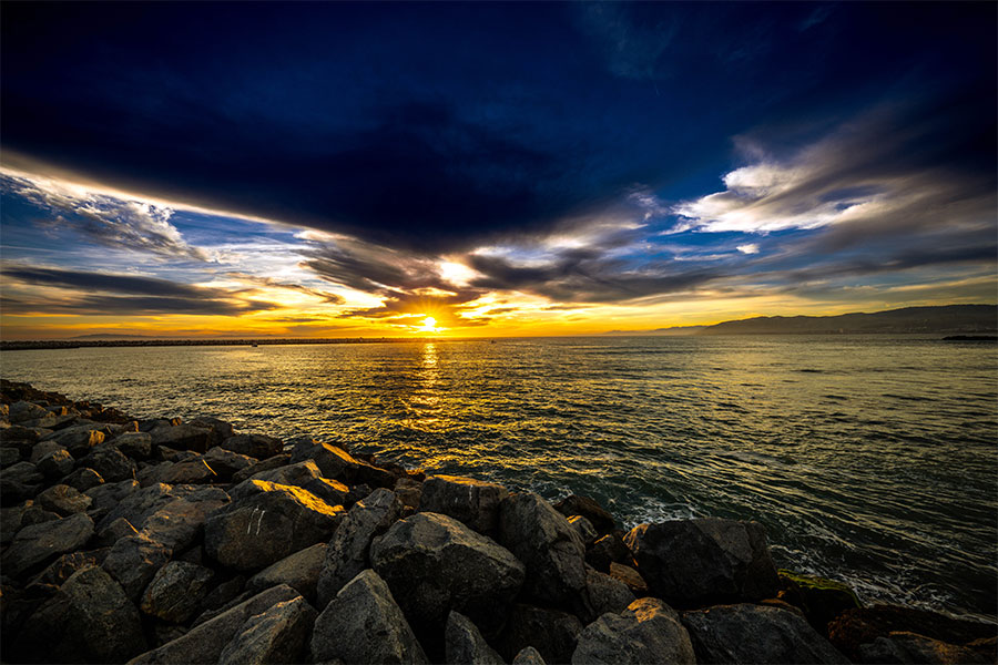 Ventura Key scenic photography with wide-angle coastal composition