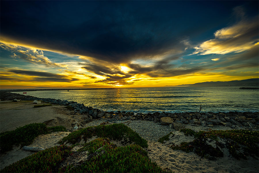 Ventura Key scenic photography with wide-angle coastal composition